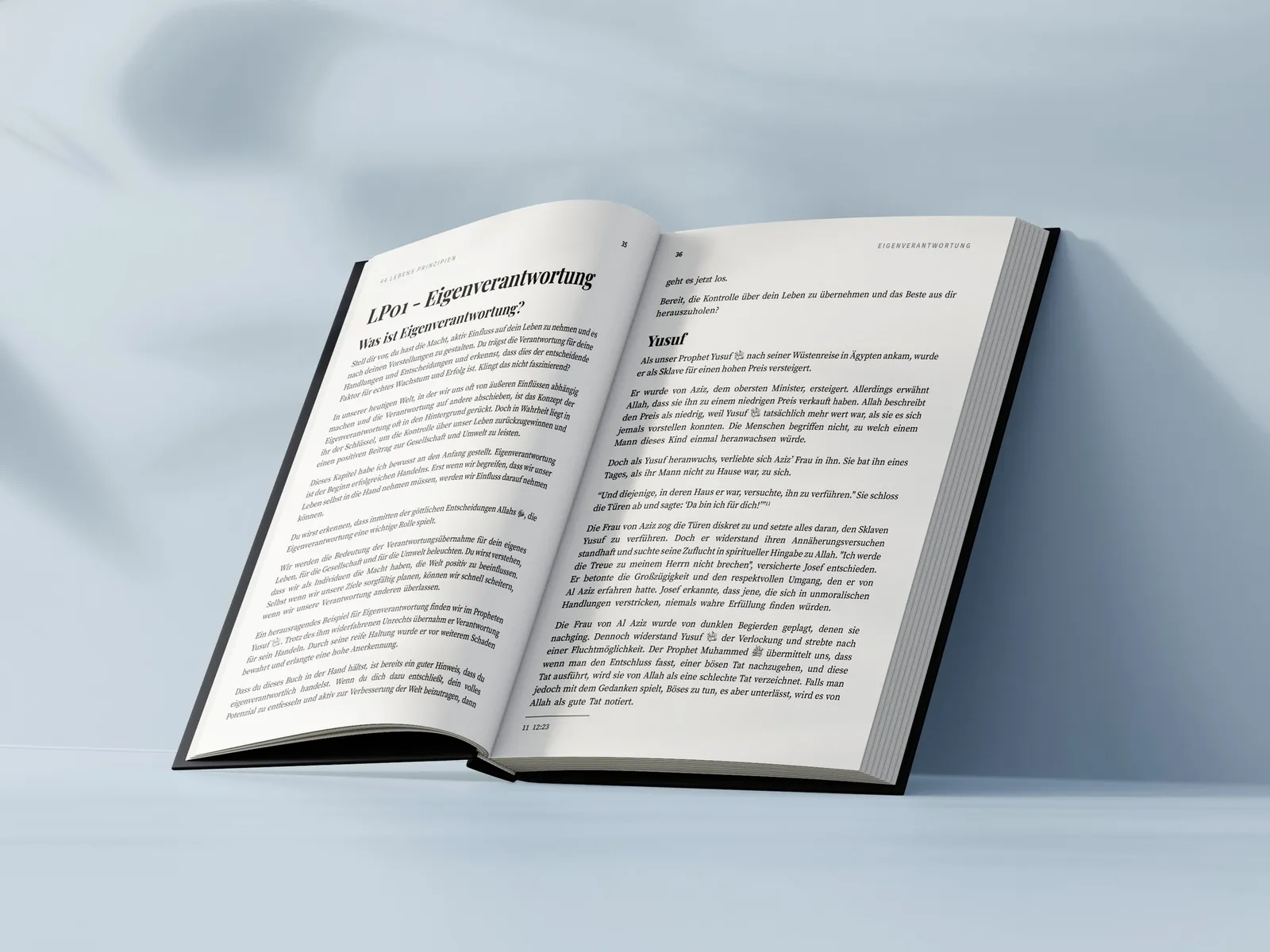 Aufgeschlagenes Buch: Kapitel LP01 – Eigenverantwortung